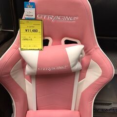 GTRACING ゲーミングチェア 座椅子　リクライニング　360度回転　ピンク×ホワイト　カワイイ　クリーニング済み　ジャングルジャングル貝塚店　貝塚市　二色浜