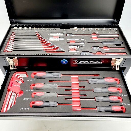 1/17ASTORO PRODUCTS ツールボックス ブラック 3段 工具箱 - その他 