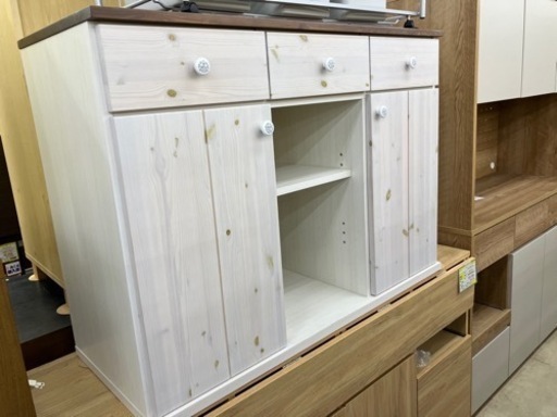 キッチン天板タイルでカントリー調カウンター　377