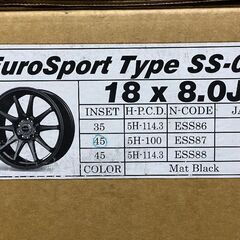 新品 BLEST EuroSport Type SS-01 ブレスト ユーロスポーツ 18インチ 4 