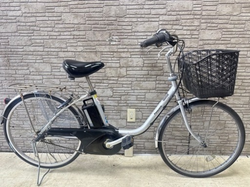 新春SALE東京23区配達無料　新基準　Panasonic パナソニック　ビビ 6.6Ah電動自転車☆中古☆パナ 5342 ■24インチ