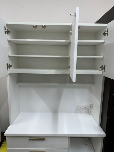 ジモティ来店特価!! 食器棚 ニトリ ホワイト J-0113
