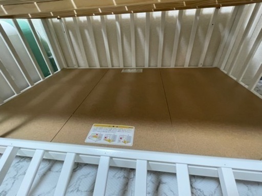 楽天市場】ベビーベッド ハイシート ベビーベッド 木製 床板すのこ 