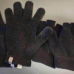 スマホ対応手袋 冬物 クリーニング済 メンズ 無料