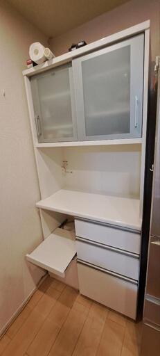 ✨美品✨ 食器棚 ホワイト