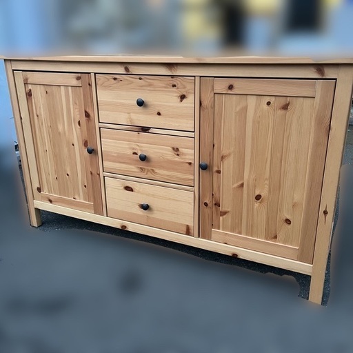 J3296 美品 IKEA イケア HEMNES ヘムネス サイドボード キャビネット クリーニング済み