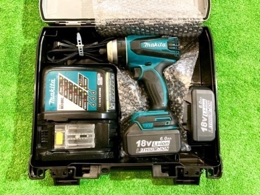 ♦️希少品♦️美品♦️マキタ/4モードインパクトドライバーセット コードレス 充電式 18V TP141D★新品6.0Aバッテリー×2・動作確認済★検索用 日立★