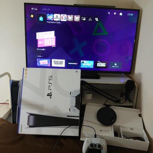 美品！PlayStation5 (PS5) CFI-1000A01 初期型と4K対応テレビ43型