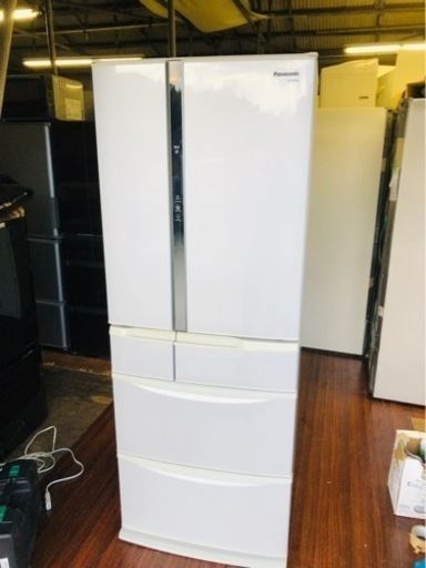 福岡市内配送無料　パナソニック Panasonic NR-FTF456-H [冷蔵庫（451L フレンチドア）クリアグレー]