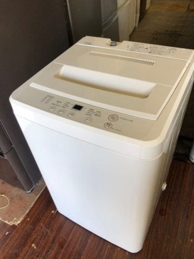 福岡市内配送設置無料　4.5kg 全自動洗濯機 AQW-MJ45 人気の無印良品 ホワイトカラー