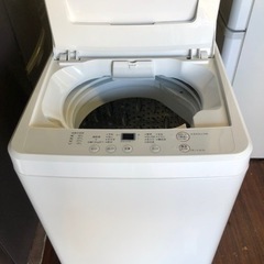 福岡市内配送設置無料　4.5kg 全自動洗濯機 AQW-MJ45 人気の無印良品 ホワイトカラー