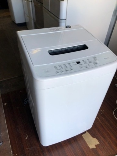 福岡市内配送設置無料　2023年式　アイリスオーヤマ 洗濯機 容量 4.5kg 全自動 風乾燥 お急ぎコース 部屋干しモード 予約タイマー付 一人暮らし 単身用 IAW-T451