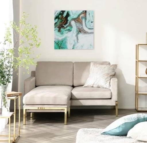 Francfranc｜フランフラン｜フュジーソファ｜オットマン付3人掛ソファ