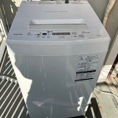 東芝 全自動洗濯機 AW-45M5(w)2018年製