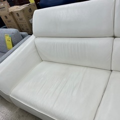 J3297 DINOS ディノス TRAMOD トラモード ヨーロピアン モダンデザイン 本革3人掛けソファ 可変式ヘッドレスト ソファ 推定新品価格20万以上 クリーニング済み 