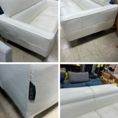 J3297 DINOS ディノス TRAMOD トラモード ヨーロピアン モダンデザイン 本革3人掛けソファ 可変式ヘッドレスト ソファ 推定新品価格20万以上 クリーニング済み 