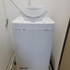 シャープES-GE5D-Wの洗濯機5.5kg（この週末受け取り、...