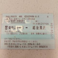 (半額以下)東京～湯沢 新幹線乗車🚄