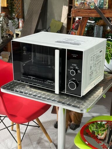 ★HITACHI★ 日立 電子レンジ 50HZ専用 HMR-TR221 2020年 簡単操作 庫内広め レンジ出力４段階 シンプル