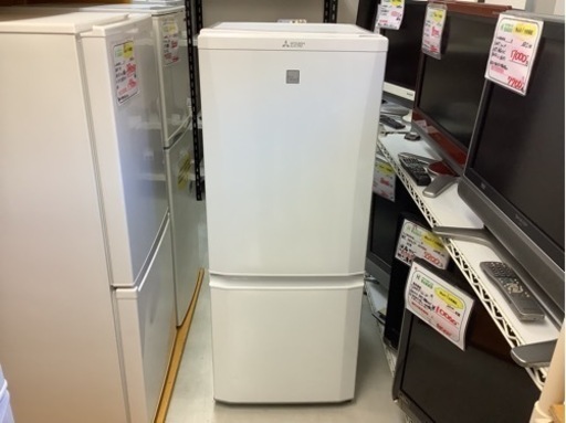 【リサイクルサービス八光】2019年製　三菱　146L 2ドア冷蔵庫　MR-P15ED-KW