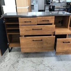 O2401-254 キッチンカウンター 幅140cm キズ・汚れあり