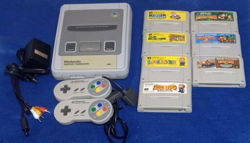 スーパーファミコン　本体一式　ニンテンドウ名作ソフト7本セット　動作確認済