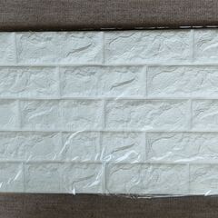 【交渉中】3D壁紙　白レンガ調18枚（76cm×69cm）約9㎡分