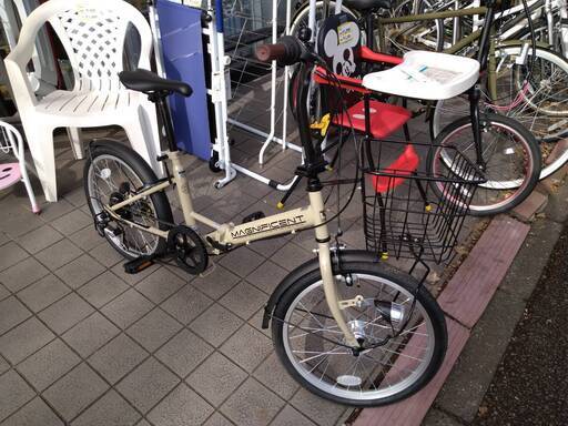 超美品MAGNIFICENT20インチ折り畳み自転車6段変速811