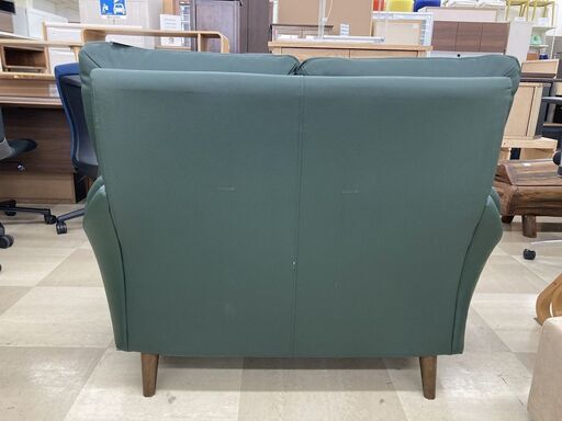 2人掛けソファー ニトリ コウテイ3 ｸﾞﾘｰﾝ 大阪引取り限定 ニトリ 2人掛け