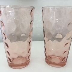 イタリア土産のピンクのグラス（２個）