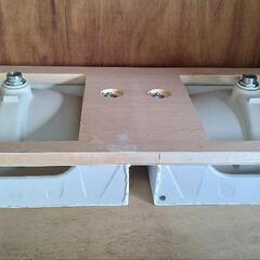 LIXIL洗面器２セット、洗面板つき。ホテル仕様