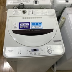 全自動洗濯機 SHARP ES-GE4C 4.5kg 2019年...