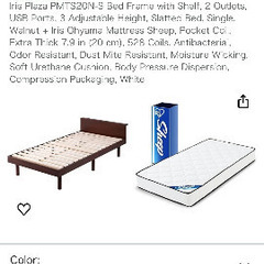 Bed and pocket coil matress