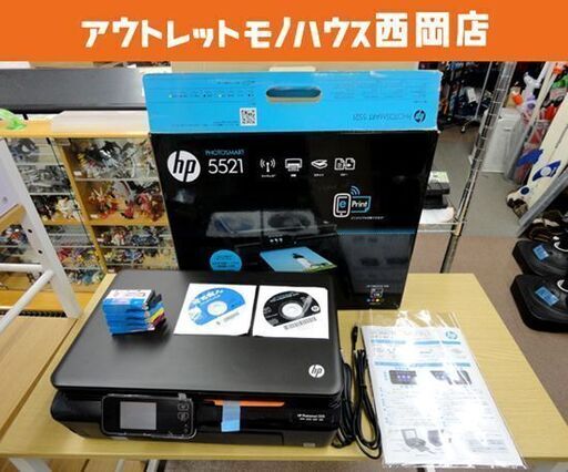 未使用 長期保管品 hp Photosmart 5521 インクジェットプリンター スキャナー A4カラー複合機 カラープリンター 西岡店