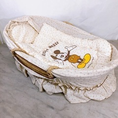 ベビークーファン クーハン 赤ちゃん用 カゴ 寝具 ミッキー 布団