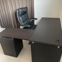ニトリ　システムデスク　オフィスチェア　椅子　机　書斎