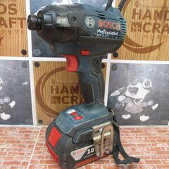 ボッシュ　BOSCH　GDR18V-EC　インパクトドライバ　バッテリ18V4.0Ah一個/2.0Ah二個 計バッテリ三個/充電器/ケース付き　中古品　【ハンズクラフト宜野湾店】