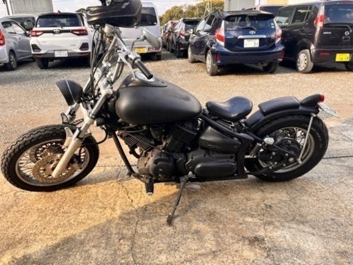 実動車 車検長いR7/3ヤマハ ドラッグスター 1100 フルカスタム YAMAHA DS11 社外マフラー フラットフェンダー マットブラック塗装 実動車 車検長いR7/3ヤマハ ドラッグスター 1100 フルカスタム YAMAHA