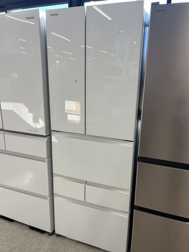 【ジ087】TOSHIBA 6ドア冷蔵庫 GR⁻T460FK(EW) 2021年製