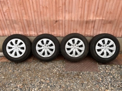 195/65R15 冬4本セット スタッドレス 195/65-15 15インチ鉄ホイール 