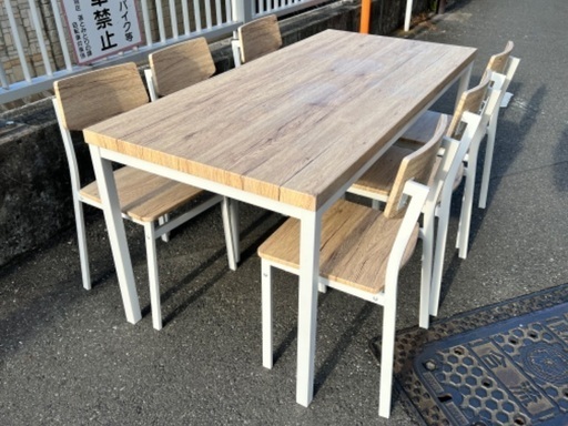 値下げ‼️SALE!! ￥8800(税込)ダイニングセット 6人用