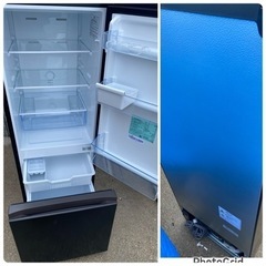 2023年製❄️ ハイセンス 冷蔵庫 ブラック HR-D15FB 2ドア 162L 右開き (0109k)