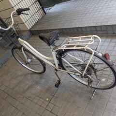 自転車 白色