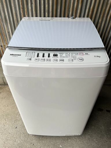 ★Hisense／ハイセンス 洗濯機5.5Kg／2018年製（HW-G55A-W）