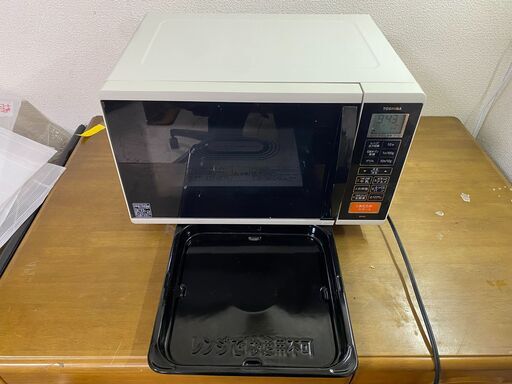 オーブンレンジ 東芝 ER-K3(W) 横幅450mm362mm298mm 2016年製品 50hz.60hz共用 フラットタイプ 電子レンジ 動作確認済み #37268-3-002