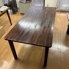 木製長テーブル