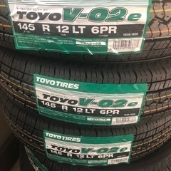 国産タイヤ4本セット145R12 (工賃込)軽バン、箱バン…