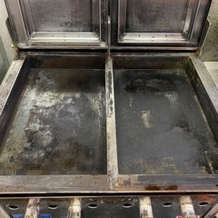 値下げ。メーカー不明。都市ガス用餃子焼器　中古品