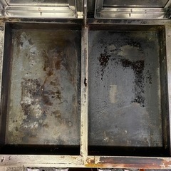 値下げ。メーカー不明。都市ガス用餃子焼器　中古品