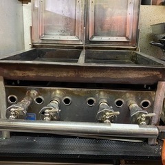 値下げ。メーカー不明。都市ガス用餃子焼器　中古品